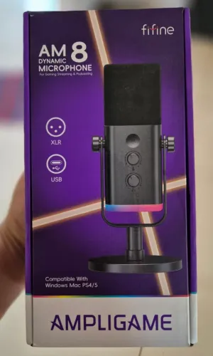 Microfone Gamer Fifine AM8 completo + brinde PROMOÇÃO