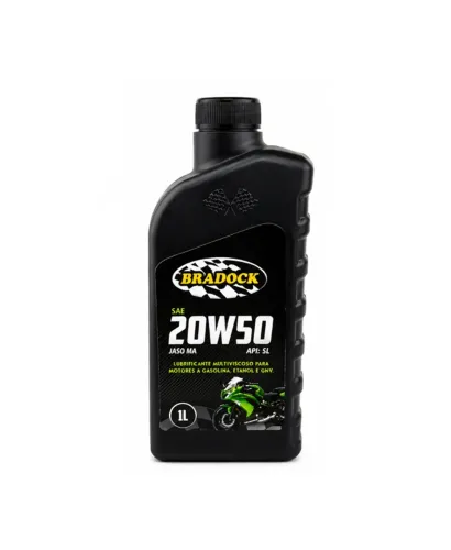 ÓLEO MINERAL 20W50 4T MULTIVISCOSO PARA MOTORES A GASOLINA, ETANOL E GNV