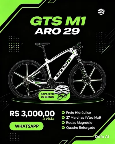 Bicicleta 29 GTS M1 Freio Hidráulico 27v I-Vtec Mx9 Magnésio ...
