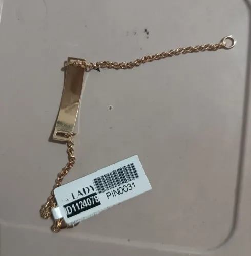 Nova Pulseira bebe foleada a ouro 18