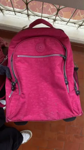 Bolsa kipling rosa original 