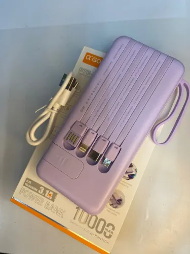 Carregador Portátil Power Bank Tipo-C & Lighting & Micro V8 3.1Ah BTE-18 A?Gold