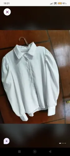 Camisa feminina branca G