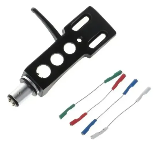 Head Shell de Toca Discos padrão Technics tipo Universal acompanha kit's 16 mini parafusos