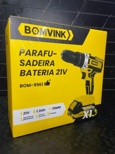 Parafusadeira a Bateria 21V 1.3Ah BOM-9961 BomVink