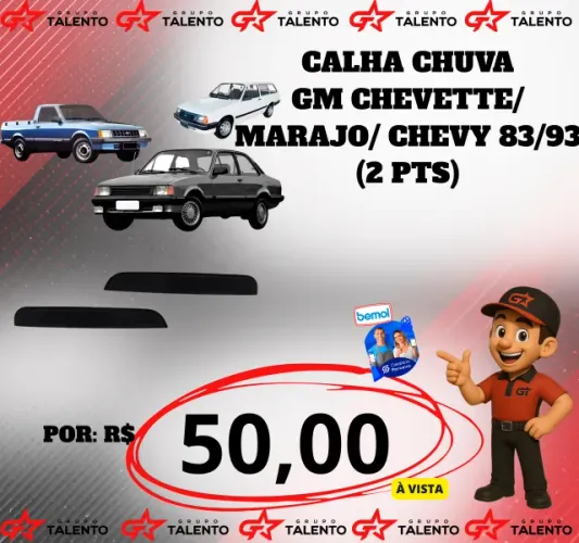 CALHA CHUVA CHEVETTE MARAJO CHEVY(2PORTAS)