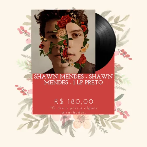 VINIL SHAWN MENDES - SHAWN MENDES - 1 LP PRETO