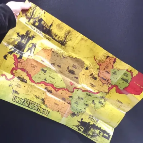 RARÍSSMO MAPA / POSTER DO JOGO READ DEAD REDEMPTION UNDEAD NIGHTMARE - EM ESTADO DE NOVO 
