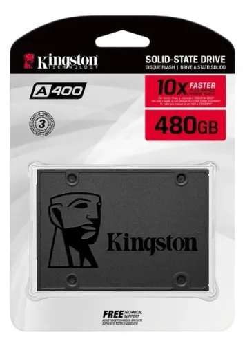 SSD KINGSTON A400 480GB SATA 2.5" - LACRADO E ORIGINAL