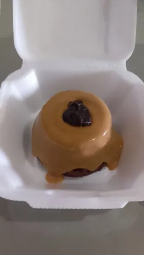 Mini bolo vulcão 