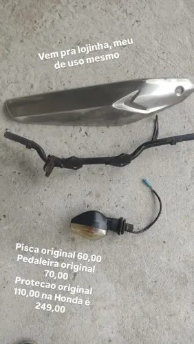 Pedaleira,pisca e proteção da descarga, tudo original