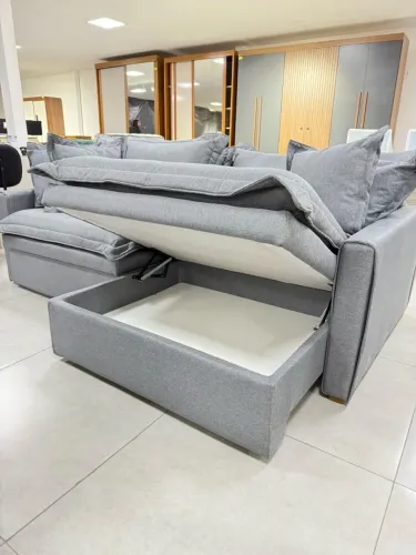 Estofado Cama-Baú Caroline 