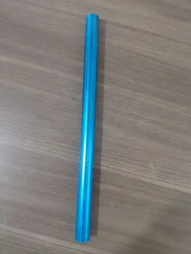 Canote selim alumínio estriado azul