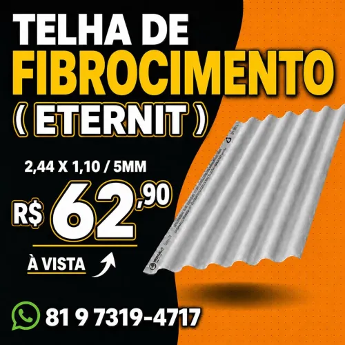 TELHA DE FIBROCIMENTO ETERNIT
