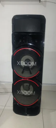 Caixa de Som LG Xboom RNC9 com bluetooth Função DJ 410W Bivolt Preto RNC9<br>
