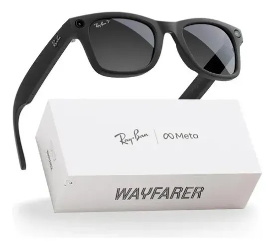 Ray-Ban Meta Wayfarer Gen 2 - Preto Fosco / Transitions (Tam 50)
