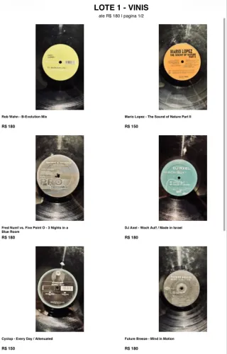 11 Vinis Eletrônica / Trance Importados Anos 90/2000 ? Lote DJ