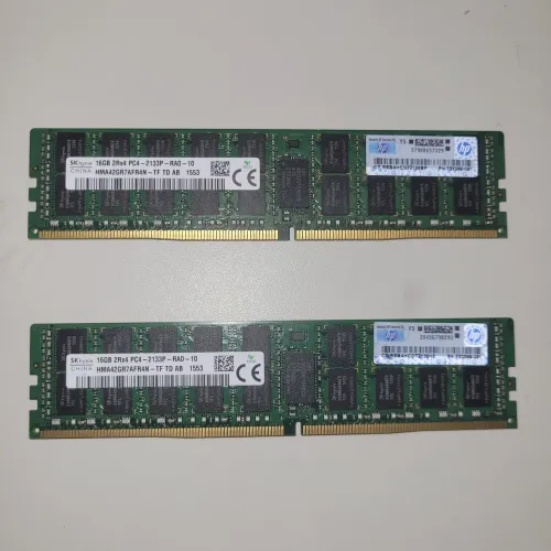 32BG MEMÓRIA HYNIX DDR4 ECC - PC4 2133P 2Rx4 - 2 x 16GB<br>