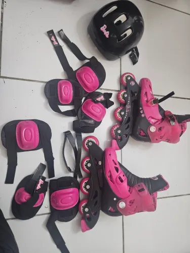 KIT PATINS DA BARBIE