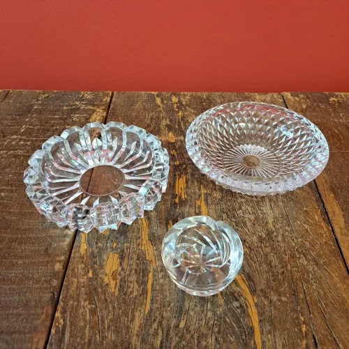 Cinzeiros de cristal (trio)