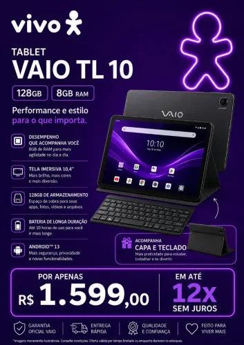 Tablet Vaio TL 10 128 GB 8GB de Ram