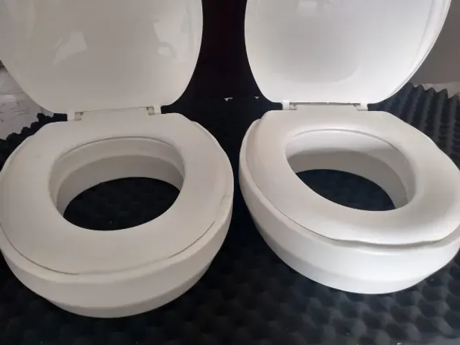Assento Sanitário Oval Elevado Slim - Mebuki ( 02 pçs)