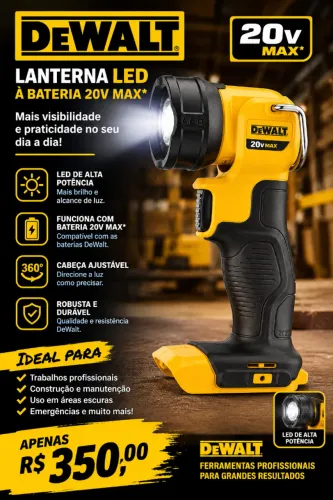 Lanterna LED dcl 040 (20V) Max (DeWALT)