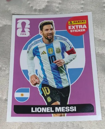 (Figurinha legenda roxa do *messi)