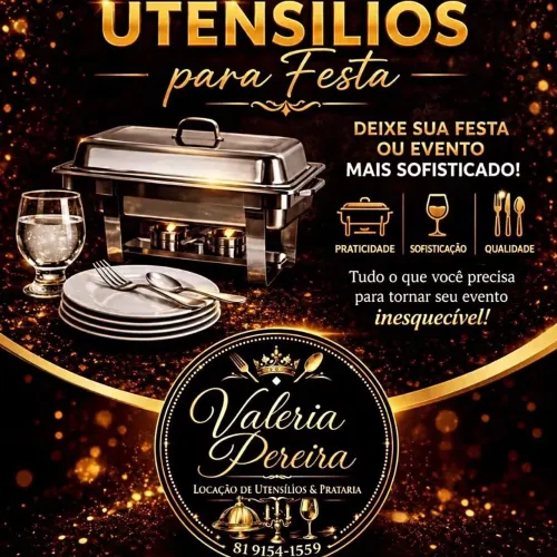 Locação de prataria pra eventos