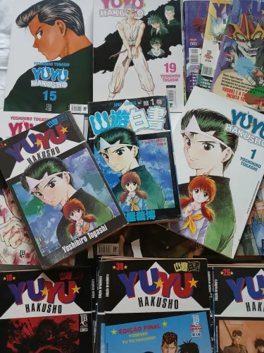 Mangas yu yu hakusho primeira e segunda ediçao + anime comics + tres edicoes japonesas