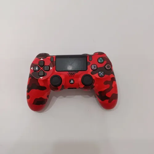 Vendo Controle DualShock 4 Wireless Vermelho Camuflado Ps4 Semi novo 