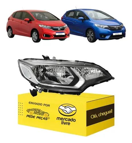Farol Honda Fit 2015 A 2021 Dx Lx Personal Sem Led Novo Ld Direito/passageiro