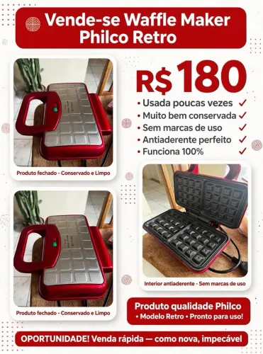 Vendo Waffle Philco Retrô