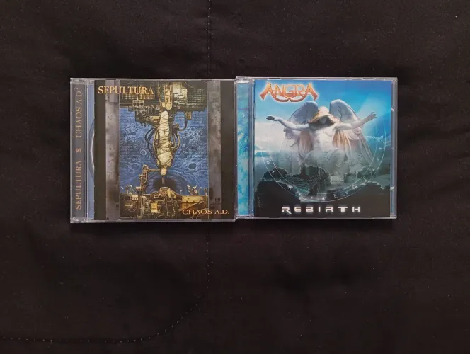 CDs Metal Nacional - Sepultura e Angra