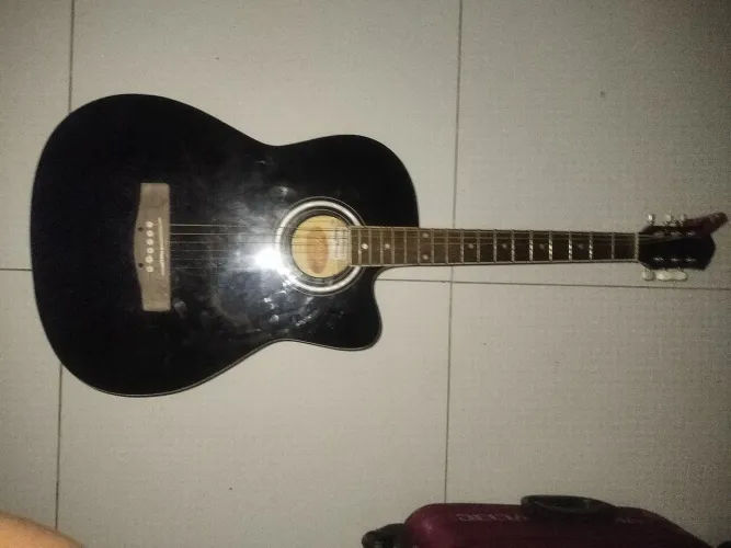 Violão acústico aço Madrid elétrico, whatsapp *56