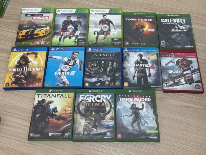 Lote de CAPAS VAZIAS de jogos