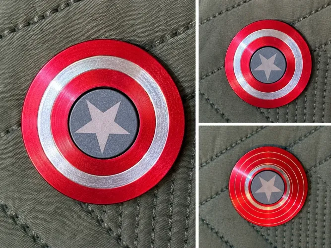 Spinner Capitão América - Metal