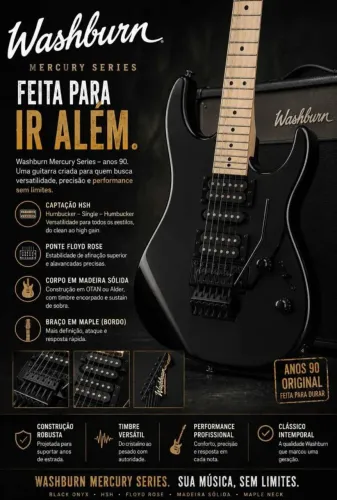 Guitarra washburn Mercury