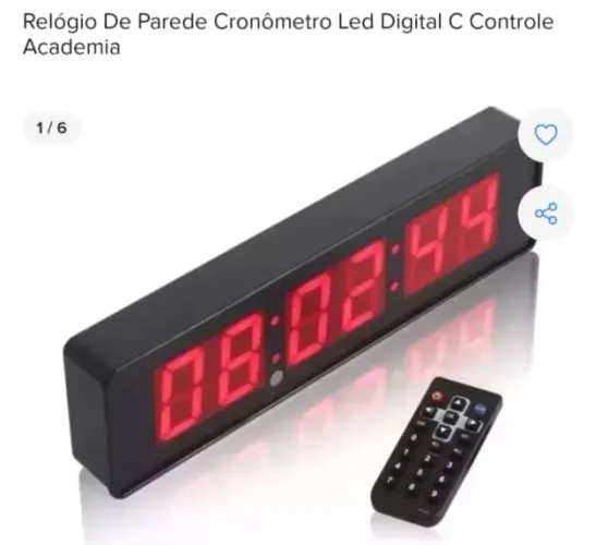 Cronômetro de parede Digital
