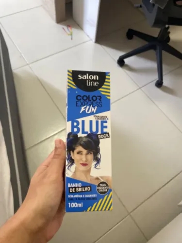 Tinta de cabelo azul Salon Line