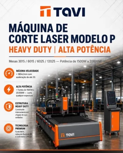 Máquinas de corte a laser fibra ótica