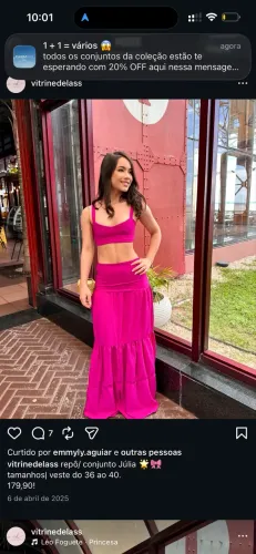 Conjunto sair cropped na cor vermelha