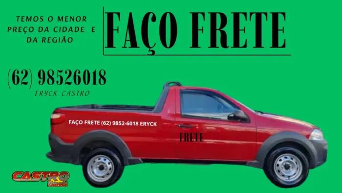 FAÇO FRETE - TRINDADE, GOIÂNIA É REGIÃO