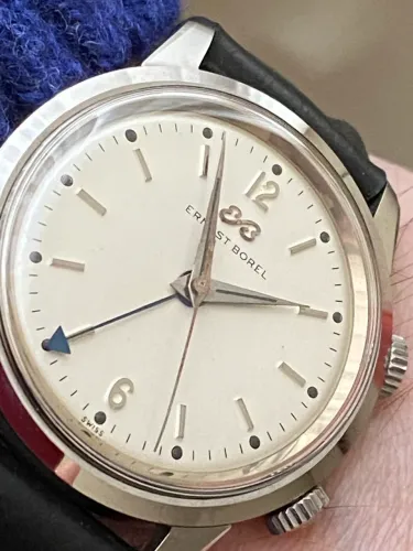Relógio Ernest Borel alarme despertador vintage antigo novo NOS