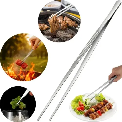 PINÇA CULINÁRIA DE AÇO INOX 30CM 