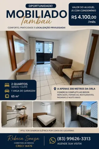 LOCAÇÃO | MOBILIADO EM TAMBAÚ
