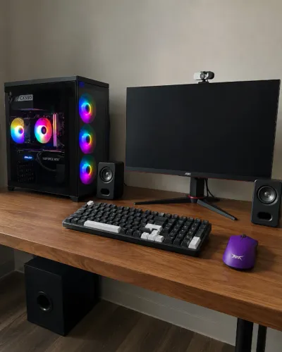 PC Gamer RTX 3060 Ti + i5 10400F + 32GB RAM + Monitor 144Hz Completo
