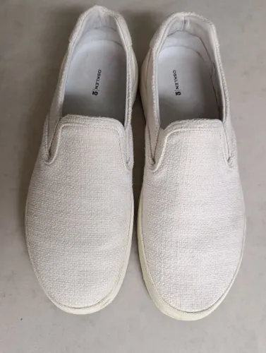 Tênis Osklen Original Masculino Bossanova Juta Eco - Slip On Bege/Off-White
