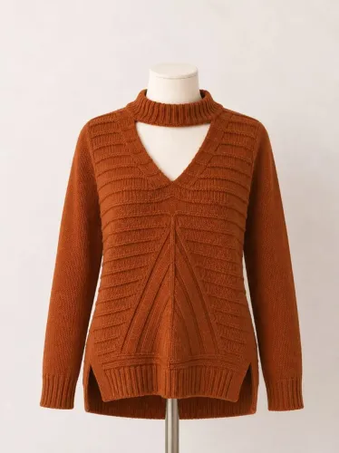Tricot manga longa