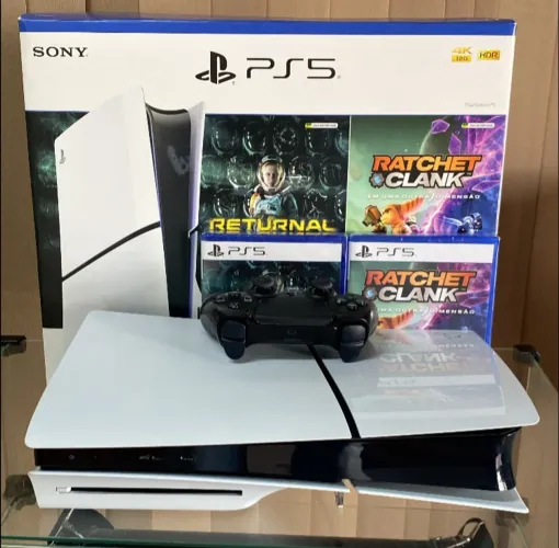 PS5 Slim 1TB Com Leitor Semi Novo